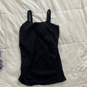 UltraTeeze black stretchy workout top